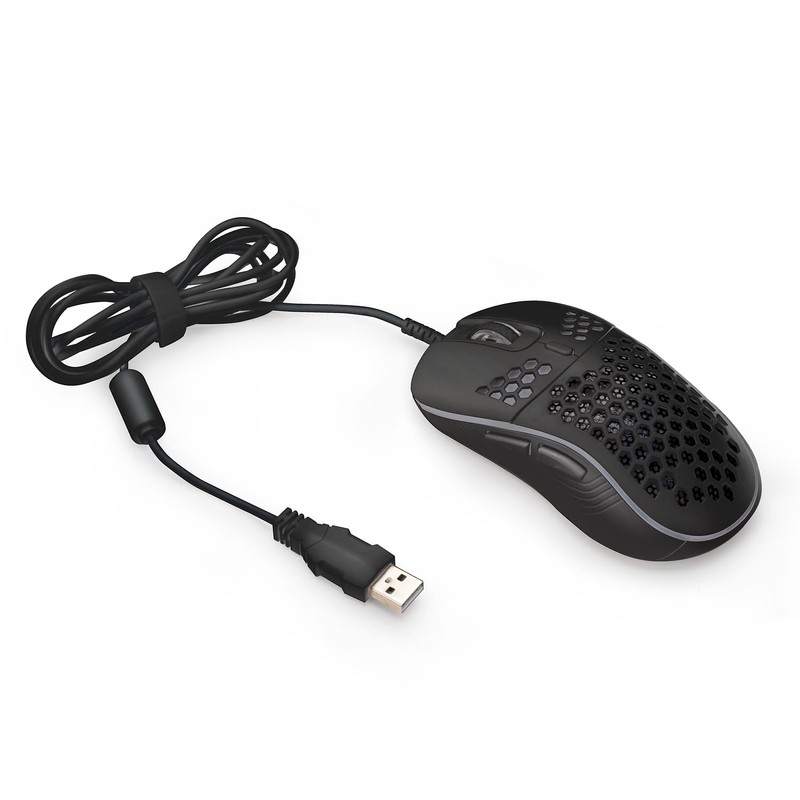 CENTURY CRC-GMRGB02BK Gaming Mouse RACEN RGB LT Black [IR LED