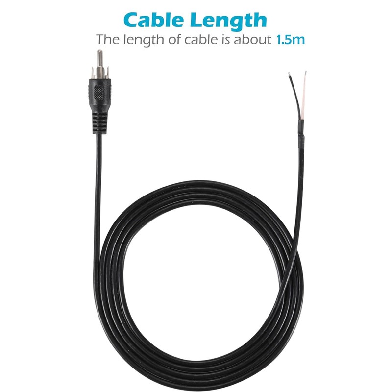 Greluma 2pcs 1.5m RCA Male to Speaker Cable, RCA Male