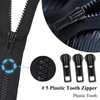 wimony 57 Pcs Metal Zipper Replacement Repair Kit,Universal Zipper Pulls