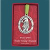 Basic Spirit Gnome Pewter Ornament with Santa Hat for Holiday