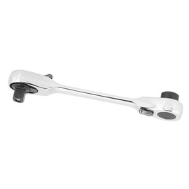 Majatou 1/4 Mini Hex Ratchet Wrench,Handle Double Ended Quick Hand Screwdriver,Fit for Most Car Modification in Wrench Tool(107mm,130mm)(130mm) (107mm)