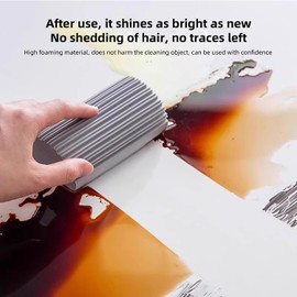 Asphodelia 8PCS Magical Dust Cleaning Sponge,Damp Clean Duster Sponge for Blinds,Vents,Mirrors,Glass, Baseboards,Window Track Grooves and Railings with 4PCS Gap Cleaning Brushes