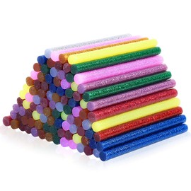 100 Pcs Colour Hot Glue Sticks for Glue Gun Sticks, Mini Coloured Glue Gun Sticks 7mm x 100mm, Multi Colored Hot Melt Glue Sticks for Hot Glue Gun Sticks for Glue Gun, for DIY Crafts(10 Colors)