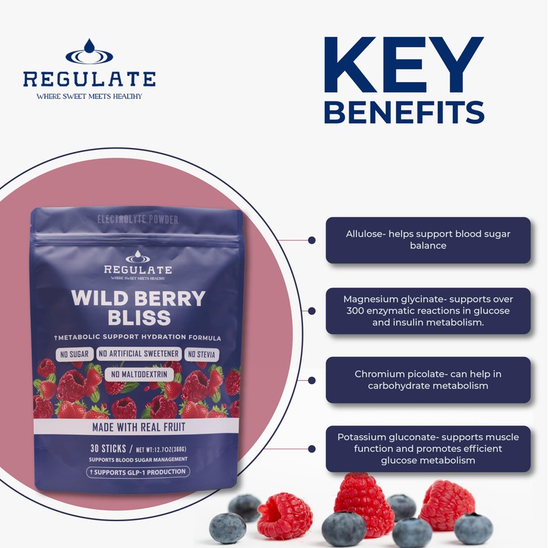 Regulate – Wild Berry Bliss Electrolyte Drink Mix | 30