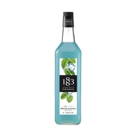 1883 Iced Mint Syrup for Drinks, Made in France, 1 Liter Glass Bottle