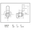 TH800 Thumb Turn Latch