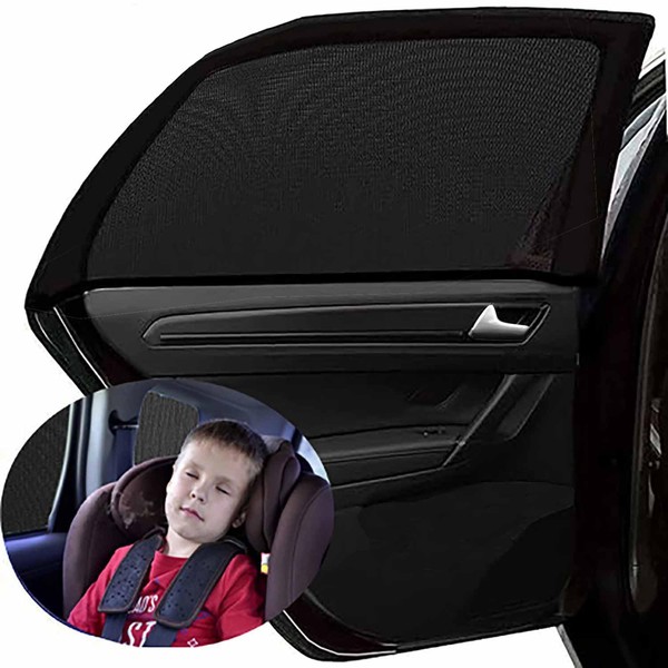 Sonnenschutz Auto Baby, 2 Stück Seitenfenster Sonnenschutz Auto Kinder mit