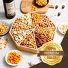 Gourmet Mixed Nuts Gift Basket in Sleek Bamboo Wood Reusable