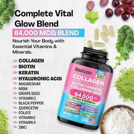 Biotin Collagen Capsules | 60 grains