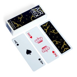 Air Deck - Lightweight and compact playing cards for travel - 54 cards, card game holiday, card deck (night sky)