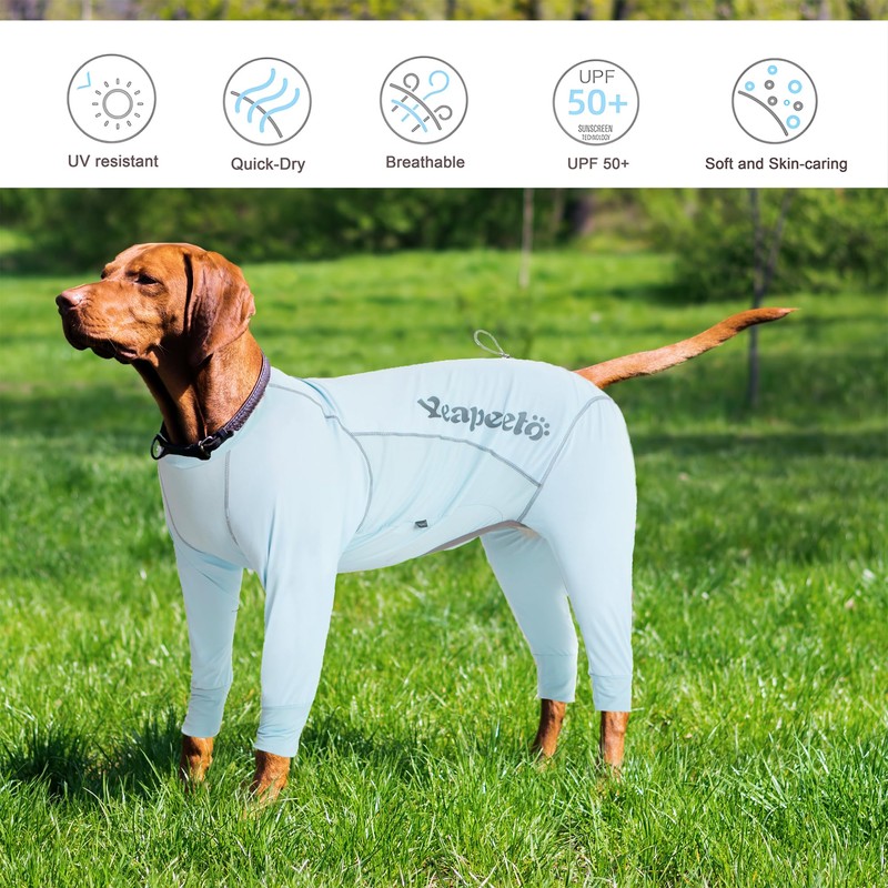Dog Sun Protection Cooling Suit UPF 50+, Quick-Dry Breathable Jumpsuit