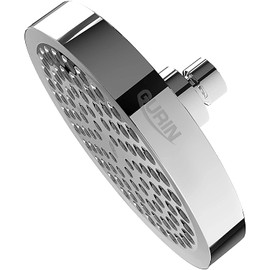 GURIN Shower Head High Pressure Rain, Luxury Bathroom Showerhead with Chrome Plated Finish, Adjustable Angles, Anti-Clogging Silicone Nozzles (California 1.8 GPM)