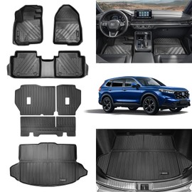 Vanseno Backrest Mats Compatible for 2023 2024 2025 Honda CRV Rear Back Seat Cover All Weather Seat Back Protector TPE Mats for 2023 2024 2025 Honda CRV Accessories (NO Hybrid)
