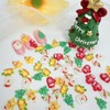 60Pcs Christmas Nail Charms Cute Christmas Nail Art Rhinestones 3D
