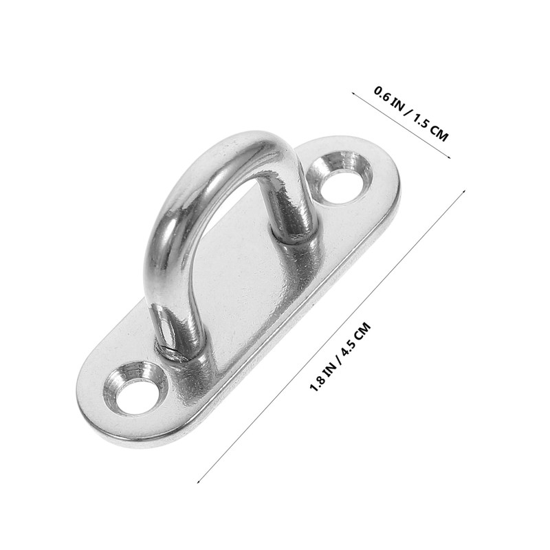 MAGICLULU 60pcs Heavy Duty Stainless Steel U Bracket Hook Set