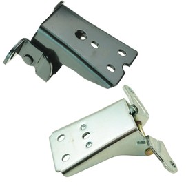 TRQ Front Upper & Lower Door Hinge Compatible with 1980-1996 Ford Bronco F-150 1980-1997 F-250 1997 F-250 HD F-350 1980-1983 Fairmont 1981-1982 Granada 1980-1982 Thunderbird Mercury Cougar
