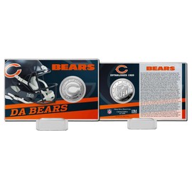 Highland Mint Chicago Bears Team History Silver Coin Card