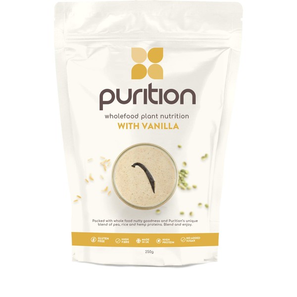 Purition Vegan Vanilla Dairy Free Natural Protein Powder for Keto