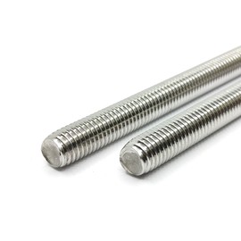 Fully Threaded Rod Stud M10x200mm Thread Pitch 1.5mm 304 Stainless Steel Bar Studs Rods for Anchor Bolts, Clamps, Hangers, U-Bolts, 1 Pcs