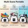 3.2 Gallon Collapsible Bucket with Handle, Foldable Water Bucket for