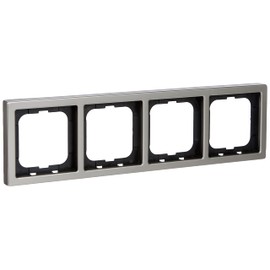 Busch-Jaeger 1724 Frame Cover Frame 4-Way Frame 1724 Stainless Steel Frame