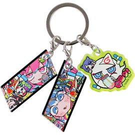 Tees Factory Terada Terada TD-5546361CH 3 Charm Keychain chroma Approx. H 2.0 x W 1.3 x D 0.1 inches (50 x 33 x 3 mm)