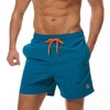 JustSun Men's Swimming Shorts, Quick Drying Board Shorts with Mesh