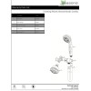 Seasons 534892 Fixed & Handheld Showerhead Design Combo w solid