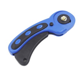 CESFONJER (6 in 1) 45mm Rotary Cutter (5 ps 45mm Swivel Blade, for Quilting Fabrics and Arts & Crafts (Blue)