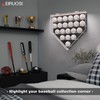 Leiruosi Acrylic Display Case for Baseball, Lighted Wall Mounted Shadow