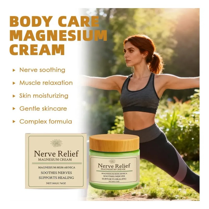 Crema Corporal Hidratante Para Rodillas Nerve-relief-magnesi