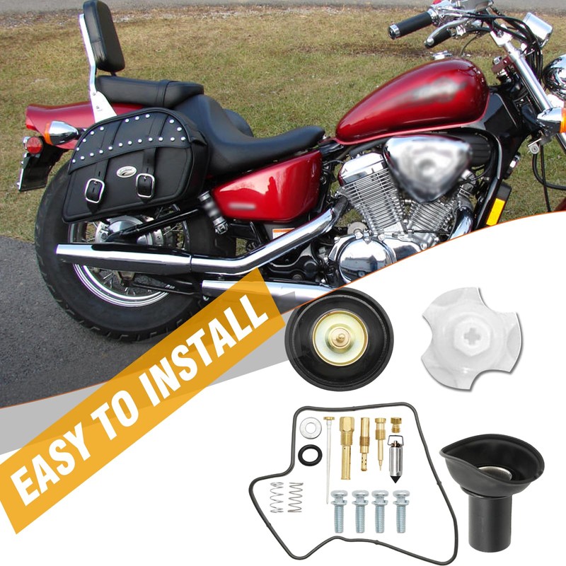 Anxingo Carburetor Rebuild Kit, Replacement for Honda Shadow VLX 600