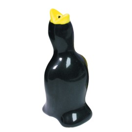KitchenCraft Blackbird Pie Funnel, Ceramic, Black / Yellow