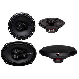 Rockford Fosgate R169X3 6x9 260W 3 Way + R165X3 6.5" 3 Way Car Speakers Coaxial