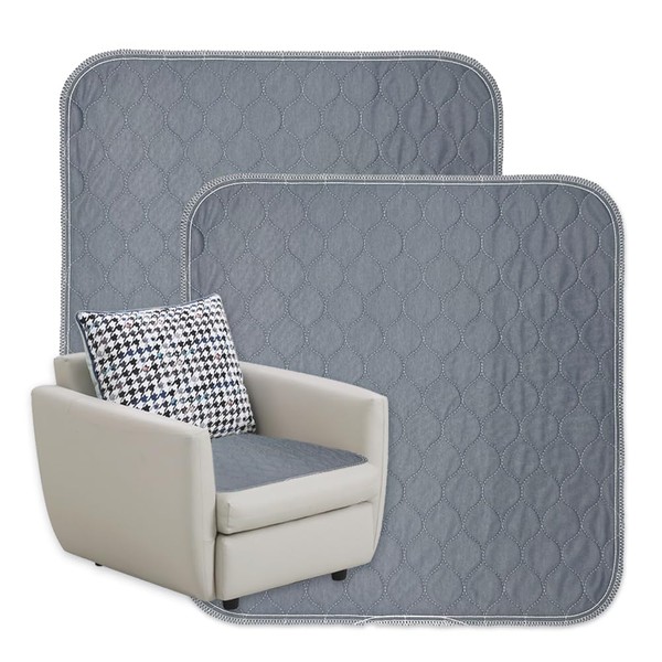 2Pcs Ultra Absorbent Washable Incontinence Chair Pads Waterproof Seat Protector
