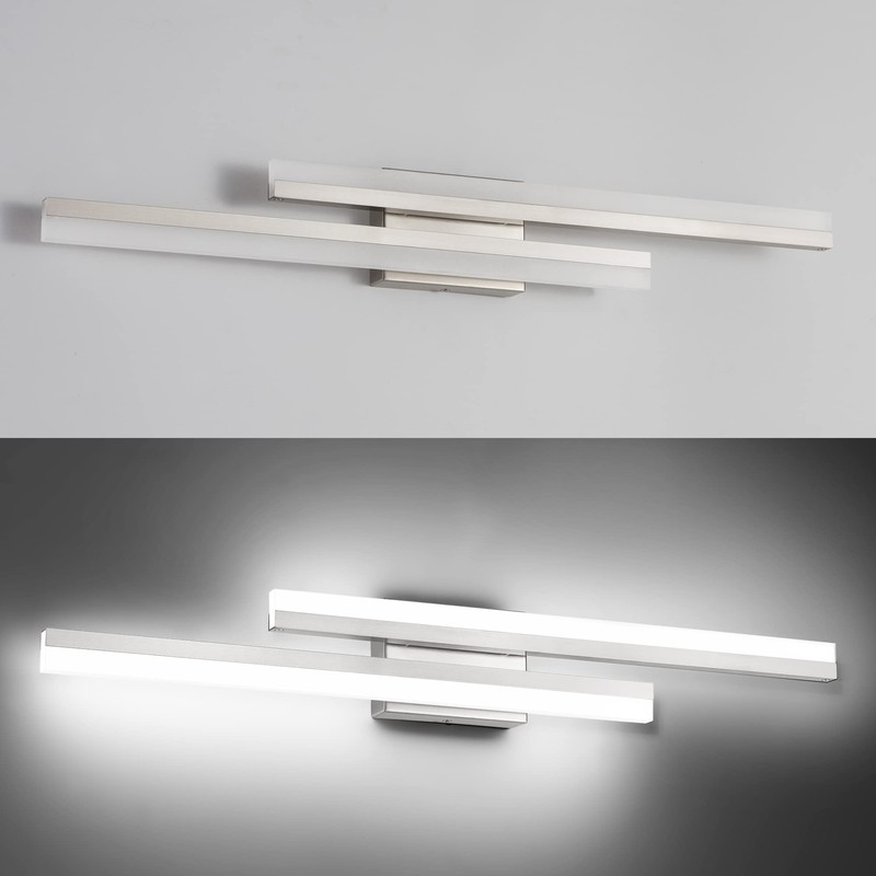 PRESDE 32 Inch LED Bathroom Vanity Light Bar, Modern Brushed