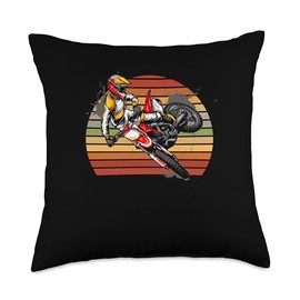 Freestyle Motocross Motorcycle Motorsport Bike Biking Throw Pillow