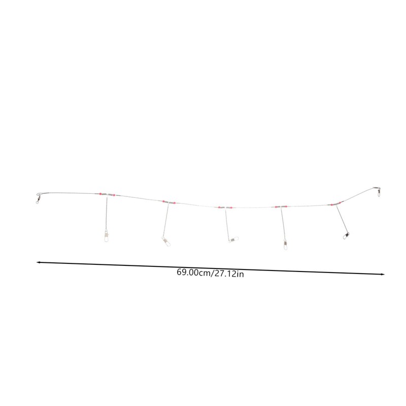 Kisangel 1set Fishing Wire Trace Leader Rigs Strong Swivel and