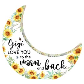 Gifts for Gigi Acrylic Moon Deco Gigi Birthday Gifts, Touching Sayings Engraved 5.0 x 5.0 inch Mothers Day Christmas Birthday Gifts for Gigi, Gifts Ideas for Gigi Mom decorative-signs 756