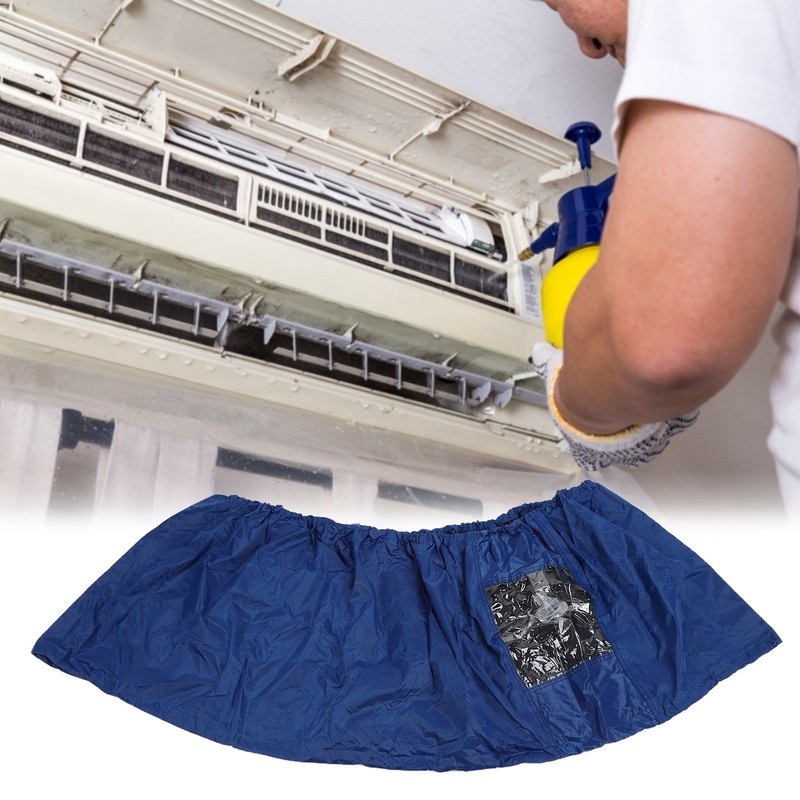 WallMounted Air Conditioner Cleaning Cover with Elastic Cord Waterproof Protector