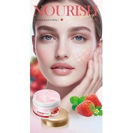 Crema Hidratante Nutritiva De 3 Fresas.