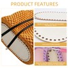 NICENEEDED 5 PCS Wooden Basket Bottom, 5 Size Oval Crochet