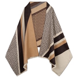 EXTREE Scarfs for Women Pashmina Silky Shawl Wrap for Evening Dressing Blanket Open Front Poncho Cape