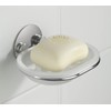 Wenko 18776100 TurboLoc soap dish fixing without drilling, Metal Steel,