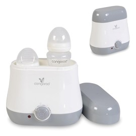 Cangaroo BabyDuo Bottle Warmer for 2 Bottles, Sterilisation of Small Parts, Colour: Grey