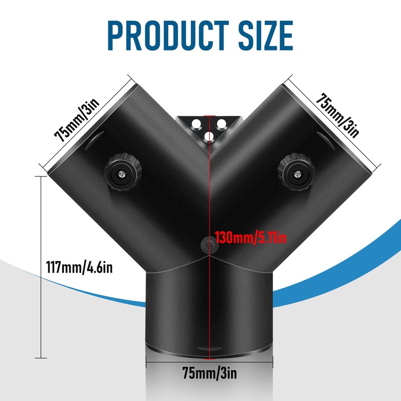 MaxEarn Ø75mm Type-Y Duct Connection, Air Heater Diesel Auxiliary Accessories