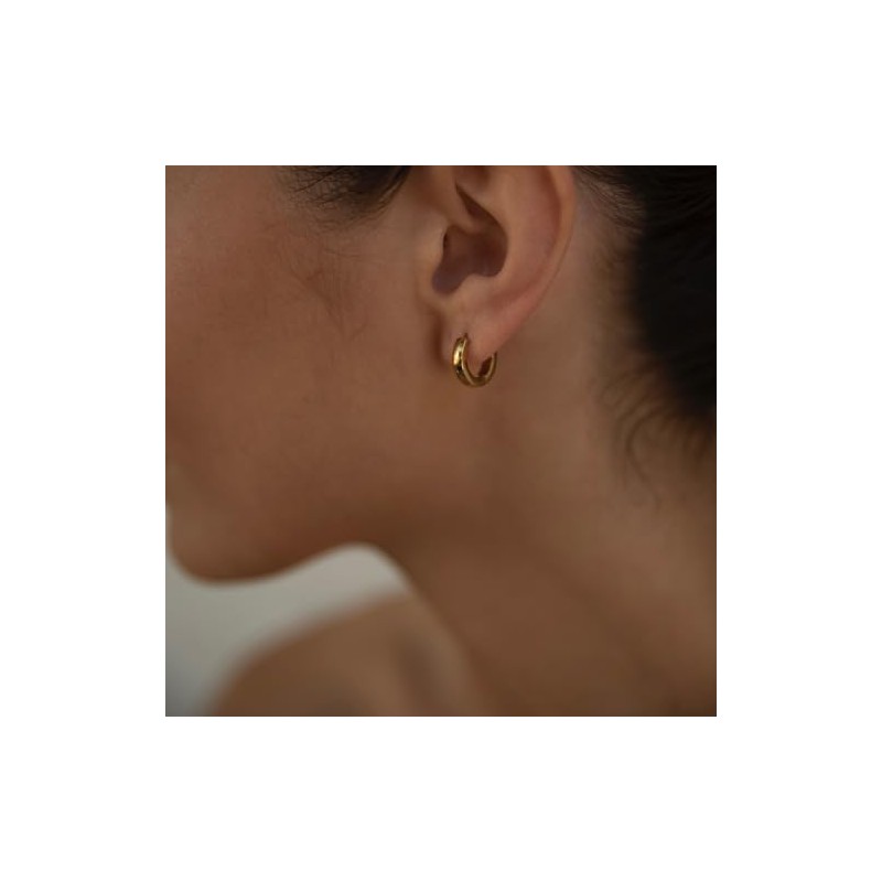 Mini Gold Huggie Earrings