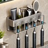 Wall Mounted Toothbrush Holder for Bathroom Organization – No-Drill Toothpaste
