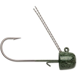 VMC, Finesse Weedless Jig, 1/0 Hook Size, 1/8 oz,Green Pumpkin, Package of 4 (FWJ18-GNPPK)