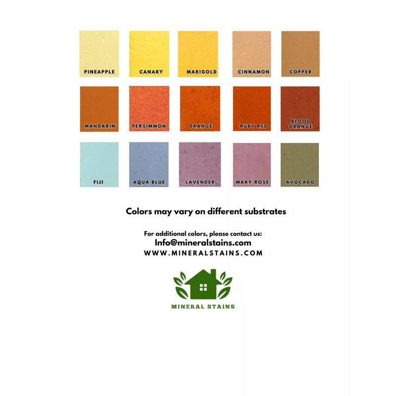 MINERAL STAINS MASONRY STAIN - SUITABLE FOR ALL CONCRETE (BRICK-STONE-B